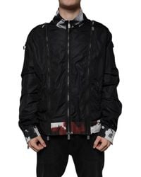 Dolce & Gabbana - Nylon Full Zip Bomber Jacket - Lyst