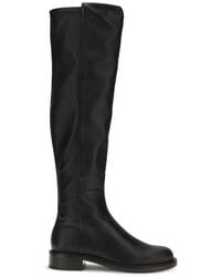 Stuart Weitzman - Black Napa Leather / Calf Bos Taurus Over The Knee - Lyst