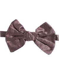 Dolce & Gabbana - Men Maroon 100% Silk Adjustable Neck Papillon Bow Tie - Lyst