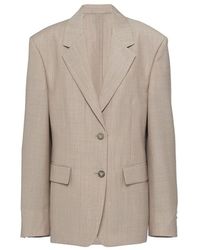 Prada - Wool Blazer Jacket - Lyst