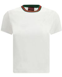 Gucci - White Cotton T - Lyst