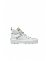 Superga - White Fabric Chunky Sneakers - Lyst