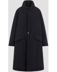 Maison Margiela - Black Polyamide Coat - Lyst