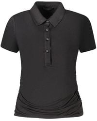 Guess - Black Viscose Top - Lyst