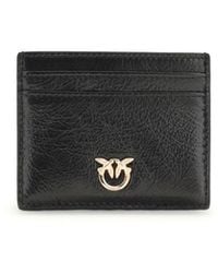 Pinko - Black Calf Leather Bos Taurus Wallet - Lyst