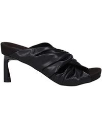 Stella McCartney - Black Leather Sandal - Lyst