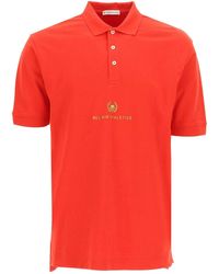 BEL-AIR ATHLETICS Academy Crest Polo Shirt - Red