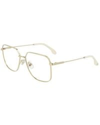 Victoria Beckham - Gold Metal Glasses (frames) - Lyst