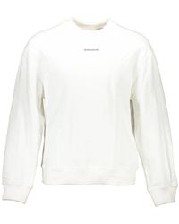 Calvin Klein - Bianco Cotton Mens Sweatshirt - Lyst