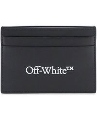 Off-White c/o Virgil Abloh - Bookish Logo-print Leather Cardholder - Lyst