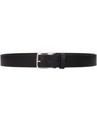 Testoni - Black Leather Regular Belt - Lyst
