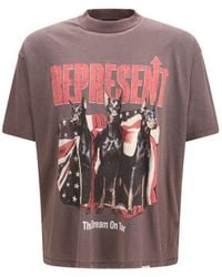 Represent - Black Cotton T - Lyst