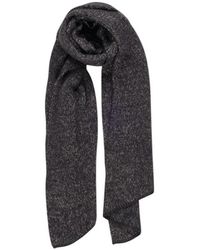 Pieces - Black Recycled Polyester Scarf - Lyst