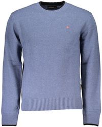Napapijri - Crew Neck Embroide Sweater - Lyst