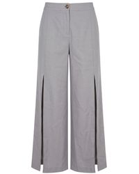 Trussardi - Grey Polyester 's Pant - Lyst