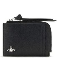 Vivienne Westwood - Black Calf Leather Bos Taurus Wallet - Lyst