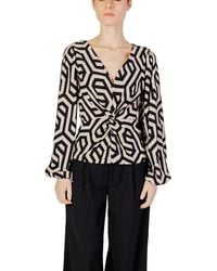 Jacqueline De Yong - Beige Polyester Blouse - Lyst