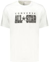 Converse - White Cotton Mens T - Lyst