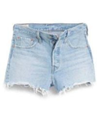 Levi's - Blue Denim Shorts - Lyst