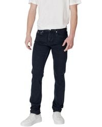 Calvin Klein - Blue Cotton Jeans & Pant - Lyst