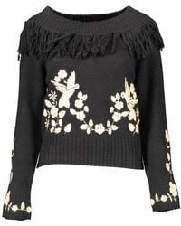 Blugirl Blumarine - Black Viscose Sweater - Lyst