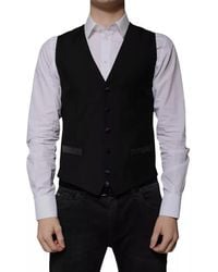 Dolce & Gabbana - Wool Dress Formal Waistcoat Vest Pl+Se+Wv - Lyst