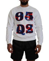 DSquared² - Printed Long Sleeves Pullover Sweater - Lyst