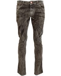 Acht - Washed Cotton Corduroy Slim Fit Jeans - Lyst
