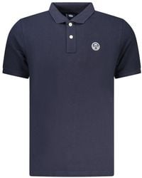 North Sails - Blue Cotton Men Polo Shirt - Lyst