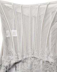 Dolce & Gabbana - Lace Corset Style Bodice Maxi Dress - Lyst