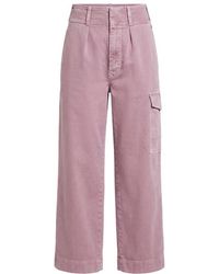 Trussardi - Purple Cotton Pants - Lyst
