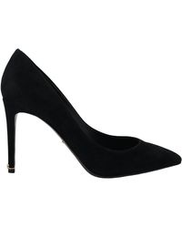 Dolce & Gabbana - Black Suede High Heels Pumps Classic Shoes - Lyst