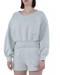hinnominate - Gray Cotton Sweater - Lyst