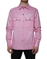 Dolce & Gabbana - Cotton Collared Button Down Shirt - Lyst