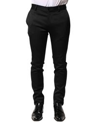 Dolce & Gabbana - Viscose Dress Formal Trousers Pants Elastane - Lyst