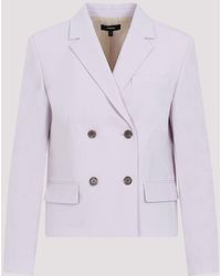 Theory - Lilac Sky Wool Square Double Breasted Jacket - Lyst