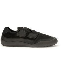 Prada - Speedrock Leather And Mesh Sneakers - Lyst