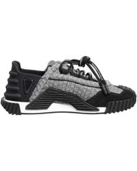 Dolce & Gabbana - Black Gray Ns1 Low Top Sneakers Shoes - Lyst