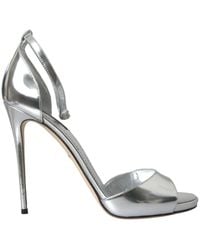 Dolce & Gabbana - Keira Leather Heels Sandals Shoes - Lyst