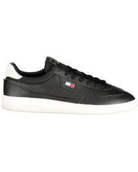 Tommy Hilfiger - Black Polyurethane Men's Sneaker - Lyst