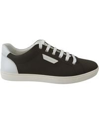 Dolce & Gabbana - Sleek Leather Low Top Sneakers - Lyst