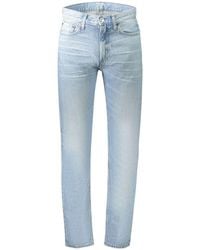 Calvin Klein - Azzurro Cotton Men's Jeans - Lyst