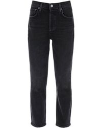 Agolde - Riley High-waisted Cropped Jeans - Lyst