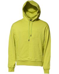 Dolce & Gabbana - Green Cotton Hooded Logo Sweatshirt Sweater - Lyst
