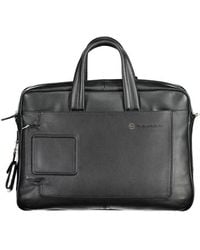 Piquadro - Nero Leather Briefcase - Lyst