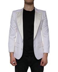 Dolce & Gabbana - Wool Single Breasted Dress Blazer - Lyst