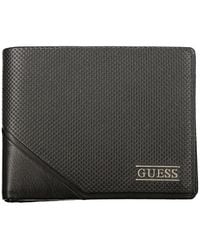 Guess - Black Leather Men's Wallet - Lyst