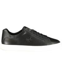 Calvin Klein - Black Polyurethane Men Sneaker - Lyst