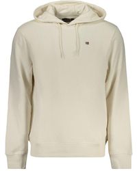 Napapijri - White Cotton Men's Sweatshirt - Lyst
