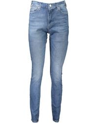 Tommy Hilfiger - Blu Cotton Jeans - Lyst